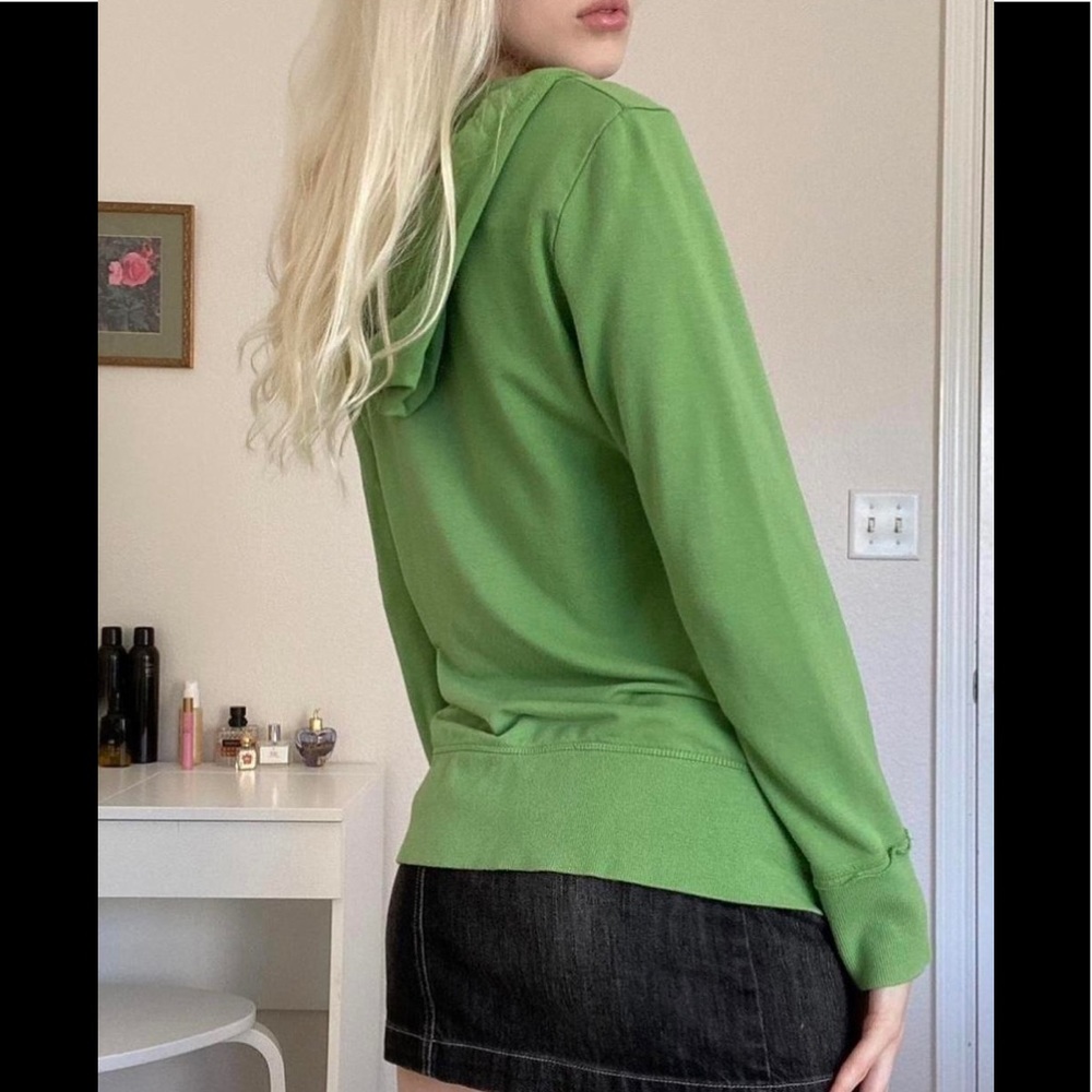 Green Zip Hooded Jacket